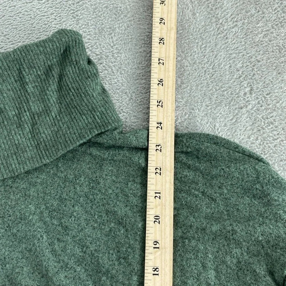 Anthropologie Womens Green Turtleneck Sweater Large Made In USA NWT  2753 - Picture 6 of 9